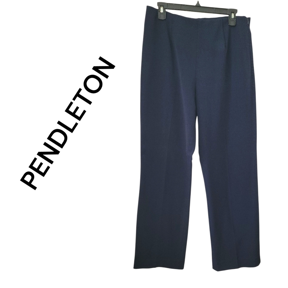 PENDLETON Trouse Pants, High Rise, Straight Leg, Size 10, Navy, VGUC